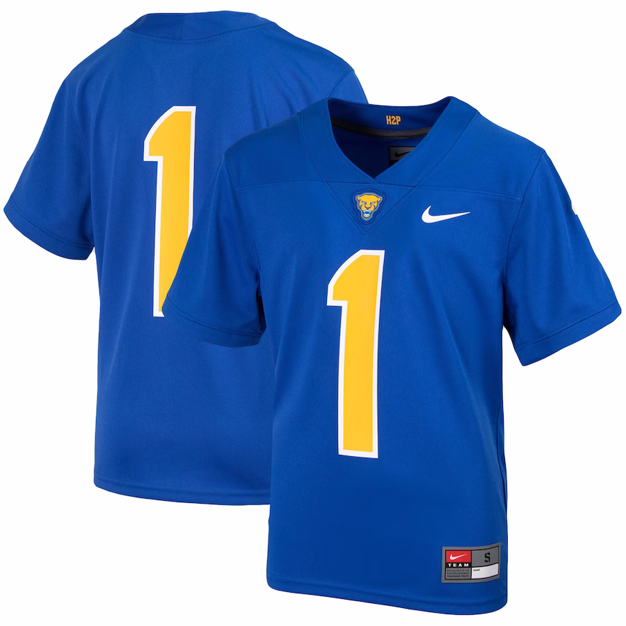 #1 Pitt Panthers Nike Youth Untouchable Football Jersey - Royal - Puhuasuan