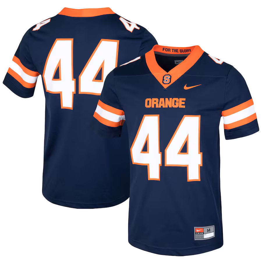 Men's Nike #44 Navy Syracuse Orange Football Jersey - Puhuasuan