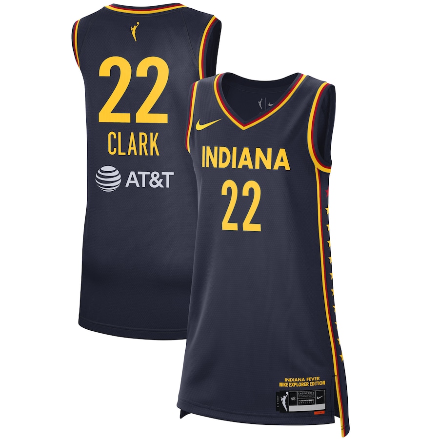 Unisex Indiana Fever Caitlin Clark Nike Navy 2024 WNBA Draft Explorer Edition Victory Player Jersey - Puhuasuan