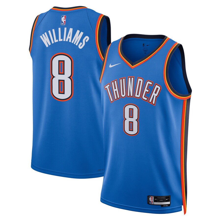 Unisex Oklahoma City Thunder Jalen Williams Nike Blue Swingman Replica Jersey - Icon Edition - Puhuasuan