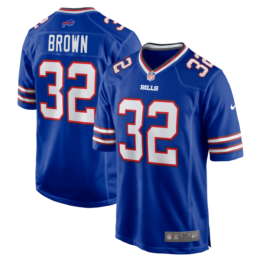 Men's Buffalo Bills Kyron Brown Nike Royal  Game Jersey - Puhuasuan