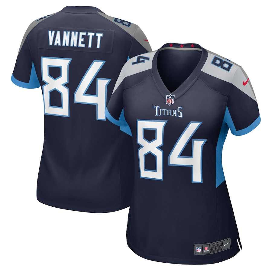 Women's Tennessee Titans Nick Vannett Nike Navy Game Jersey - Puhuasuan