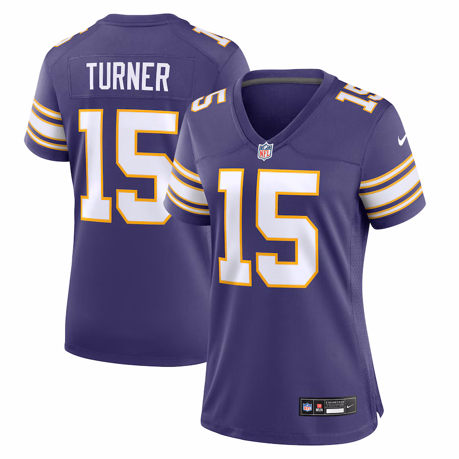 Women's Minnesota Vikings Dallas Turner Nike  Purple Alternate Game Jersey - Puhuasuan