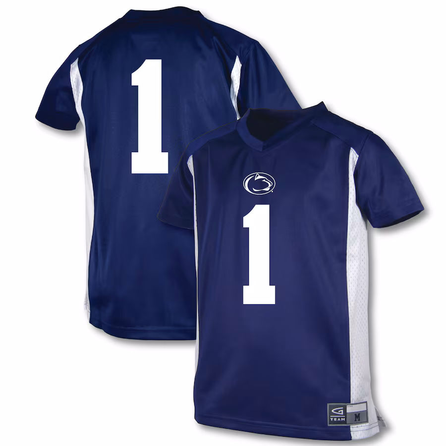 Youth Garb #1 Navy Penn State Nittany Lions Football Jersey - Puhuasuan