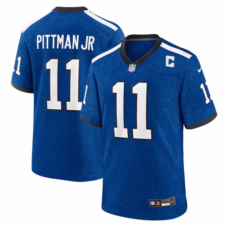 Indiana Nights Men's Indianapolis Colts Michael Pittman Jr. Nike Blue Alternate Game Jersey - Puhuasuan