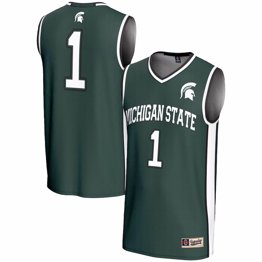 Youth GameDay Greats #1 Green Michigan State Spartans Lightweight Basketball Jersey - Puhuasuan