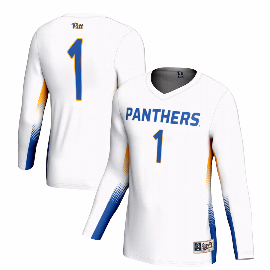 Unisex GameDay Greats #1 White Pitt Panthers Lightweight Volleyball Jersey - Puhuasuan