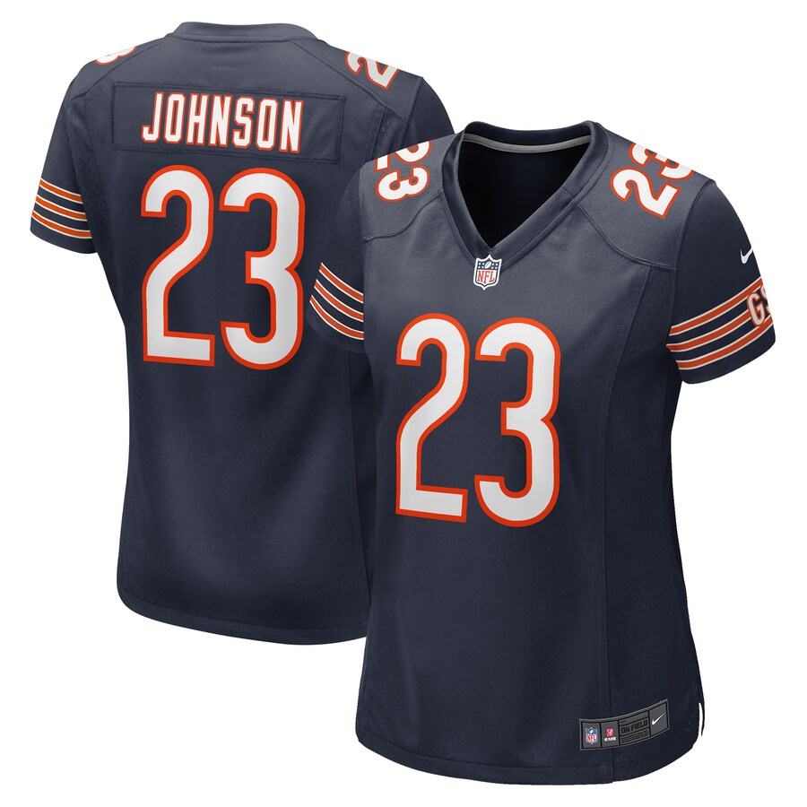 Women's Chicago Bears Roschon Johnson Nike  Navy Team Game Jersey - Puhuasuan