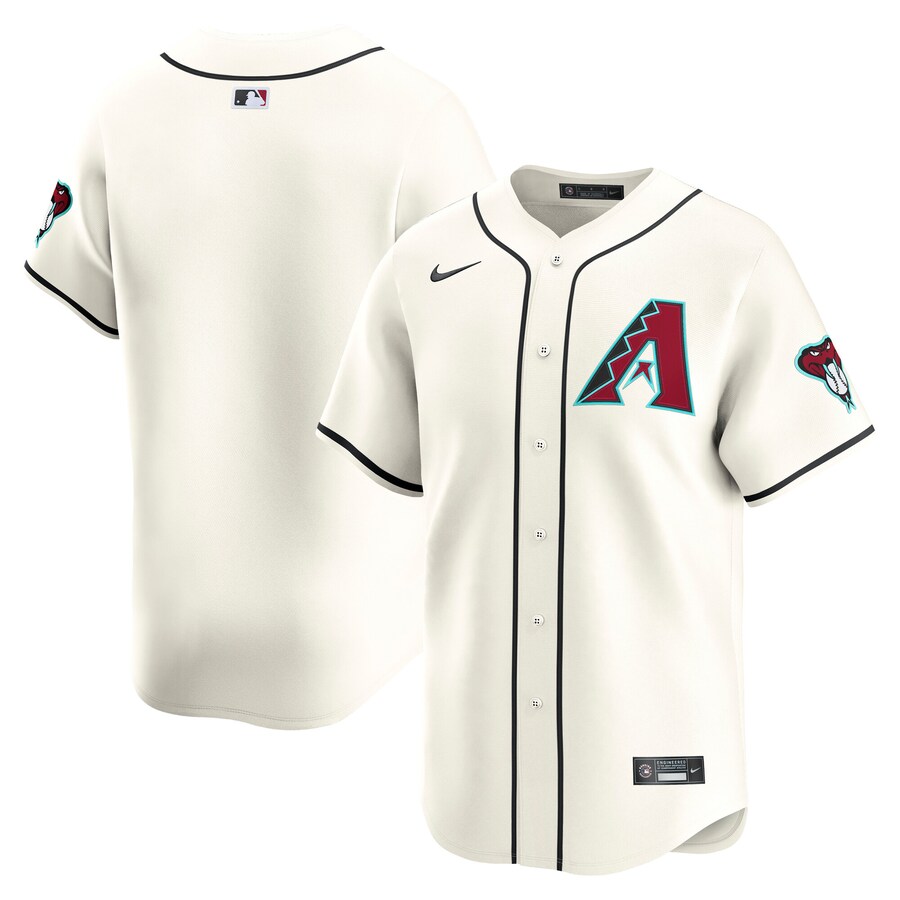 Men's Arizona Diamondbacks Nike Cream Home Limited Jersey - Puhuasuan
