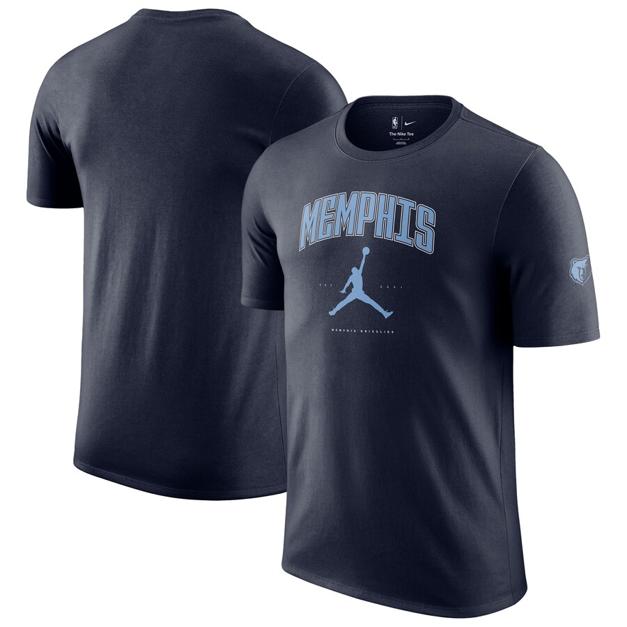 Unisex Memphis Grizzlies Jordan Brand Navy Essential Cities T-Shirt - Puhuasuan