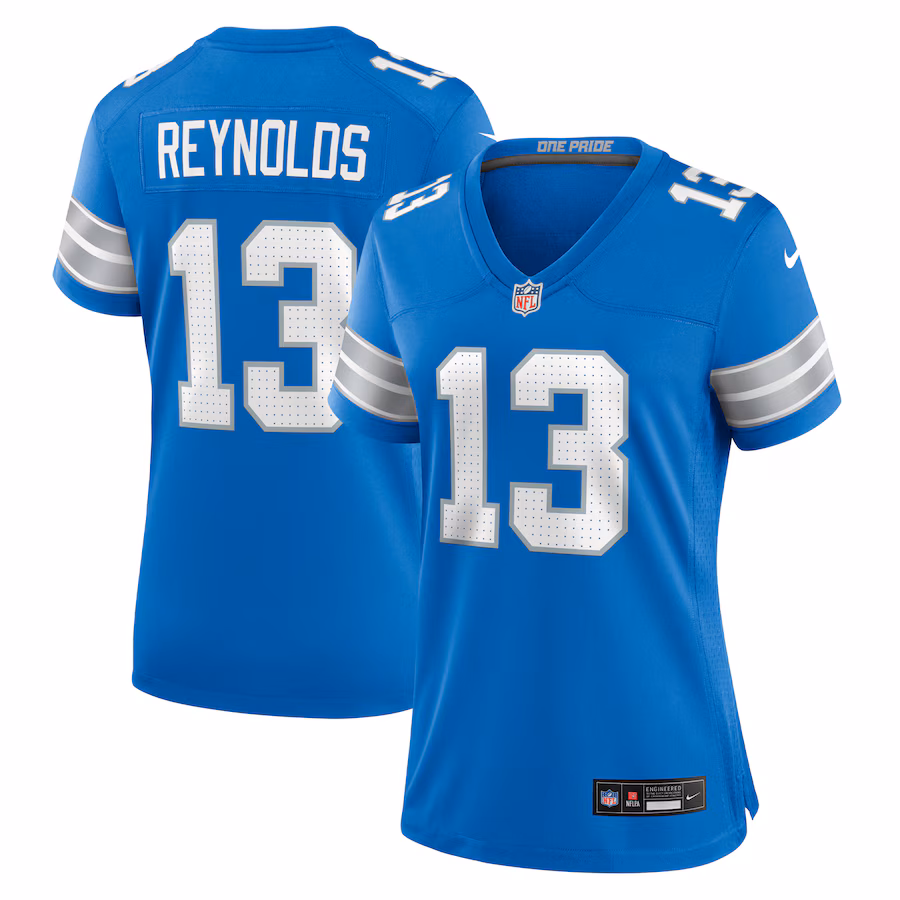 Women's Detroit Lions Craig Reynolds Nike Blue Team Game Jersey - Puhuasuan