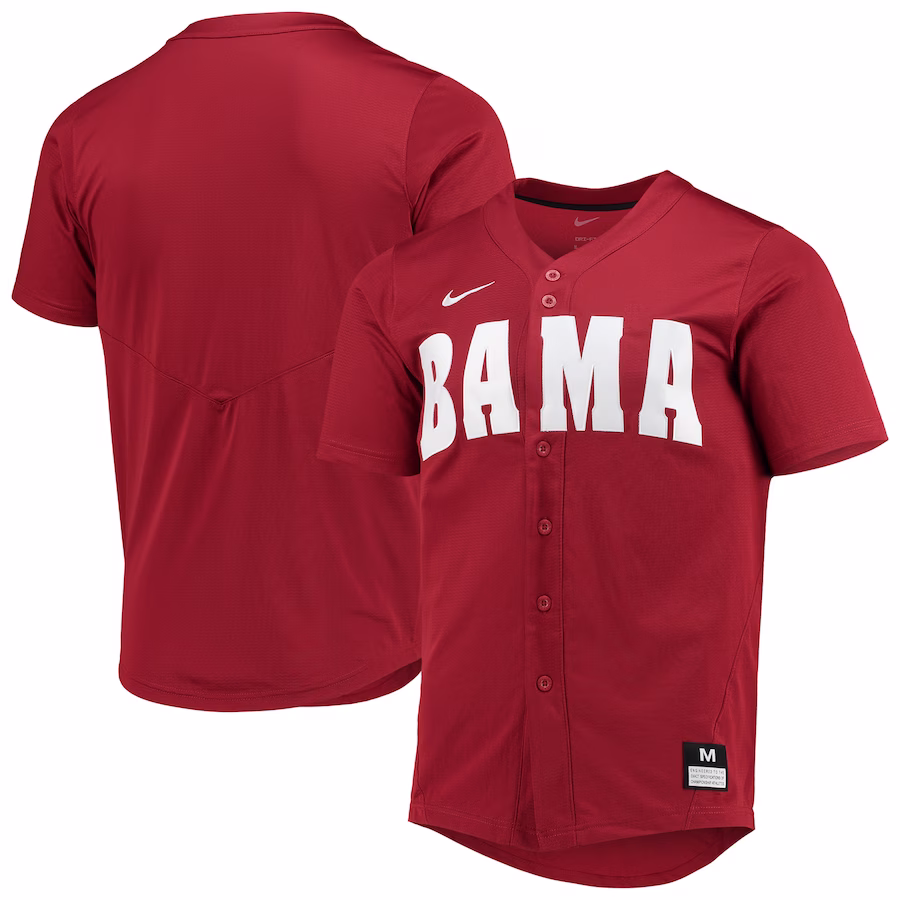 Alabama Crimson Tide Nike Replica Baseball Jersey - Crimson - Puhuasuan