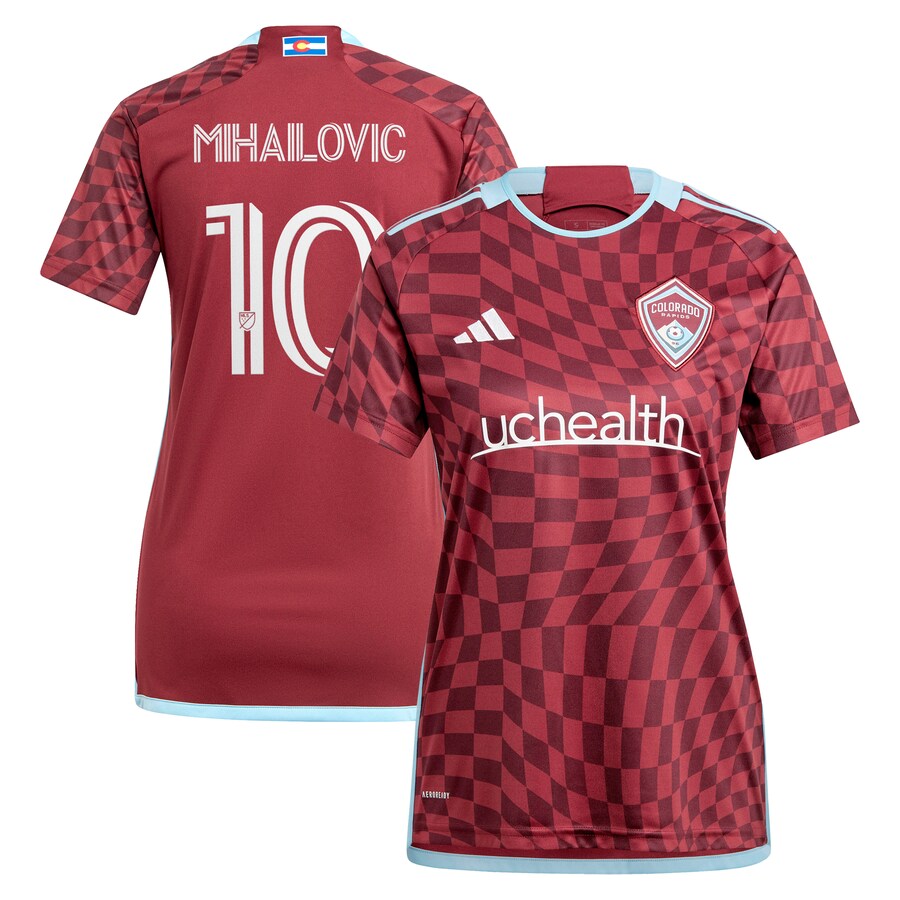 Women's Colorado Rapids Djordje Mihailovic adidas Burgundy 2024 One Flag Kit Replica Player Jersey - Puhuasuan