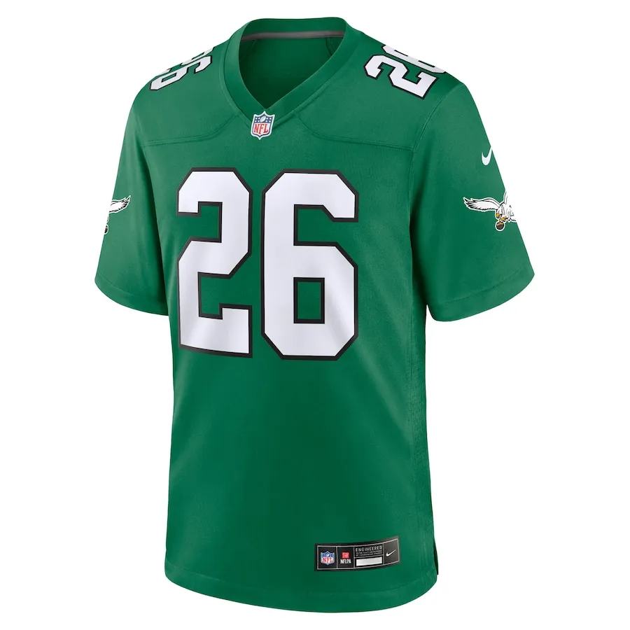 Men's Philadelphia Eagles Saquon Barkley Nike  Kelly Green Alternate Game Jersey - Puhuasuan