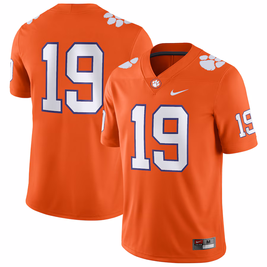 #19 Clemson Tigers Nike Game Jersey - Orange - Puhuasuan