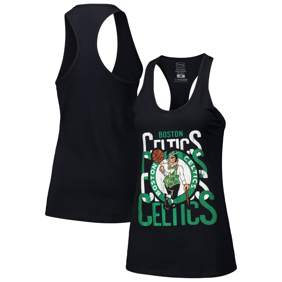Women's Boston Celtics Stadium Essentials Black Dedication Tank Top - Puhuasuan