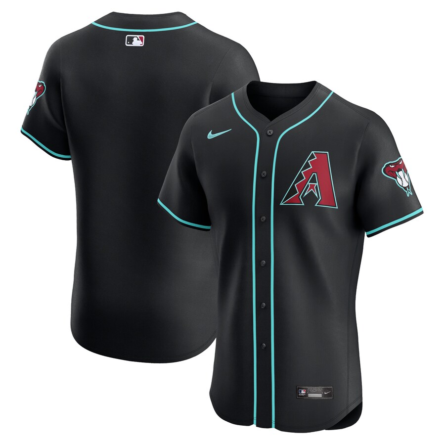 Men's Arizona Diamondbacks  Nike Black Vapor Premier Elite Patch Jersey - Puhuasuan