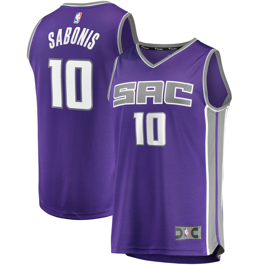Men's Sacramento Kings Domantas Sabonis Fanatics Purple Fast Break Replica Jersey - Icon Edition - Puhuasuan