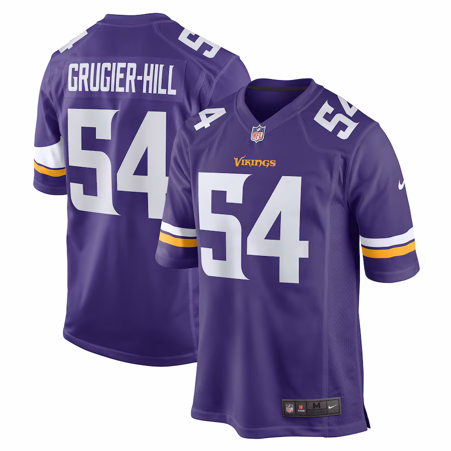 Men's Minnesota Vikings Kamu Grugier-Hill Nike  Purple Game Jersey - Puhuasuan