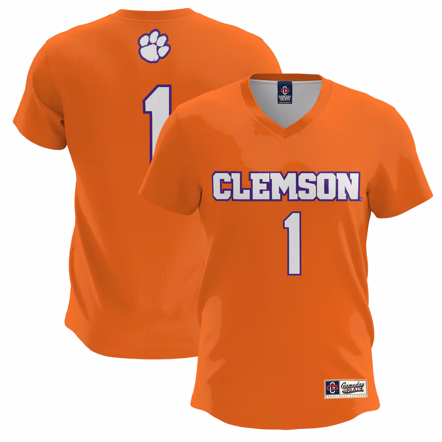 Youth GameDay Greats #1 Orange Clemson Tigers Lightweight Lacrosse Jersey - Puhuasuan