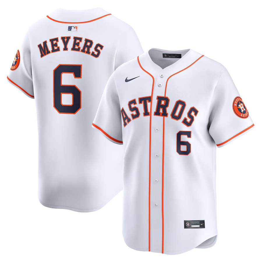 Men's Houston Astros Jake Meyers Nike White Home Limited Player Jersey - Puhuasuan