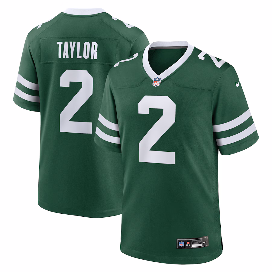 Men's New York Jets Tyrod Taylor Nike Legacy Green Team Game Jersey - Puhuasuan