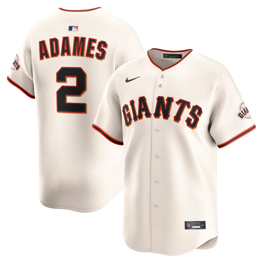 Men's San Francisco Giants Willy Adames Nike Cream Alternate Limited Player Jersey - Puhuasuan