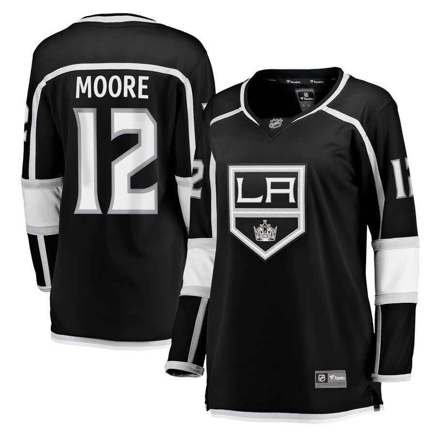 Women's Los Angeles Kings Trevor Moore Fanatics Branded Black Home Breakaway Player Jersey - Puhuasuan