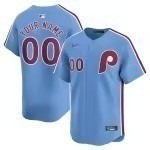 Men's Philadelphia Phillies  Nike Light Blue  Alternate Limited Custom Jersey - Puhuasuan