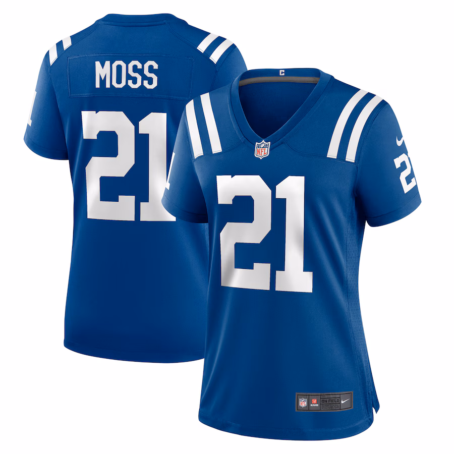 Women's Indianapolis Colts Zack Moss Nike Royal Game Player Jersey - Puhuasuan