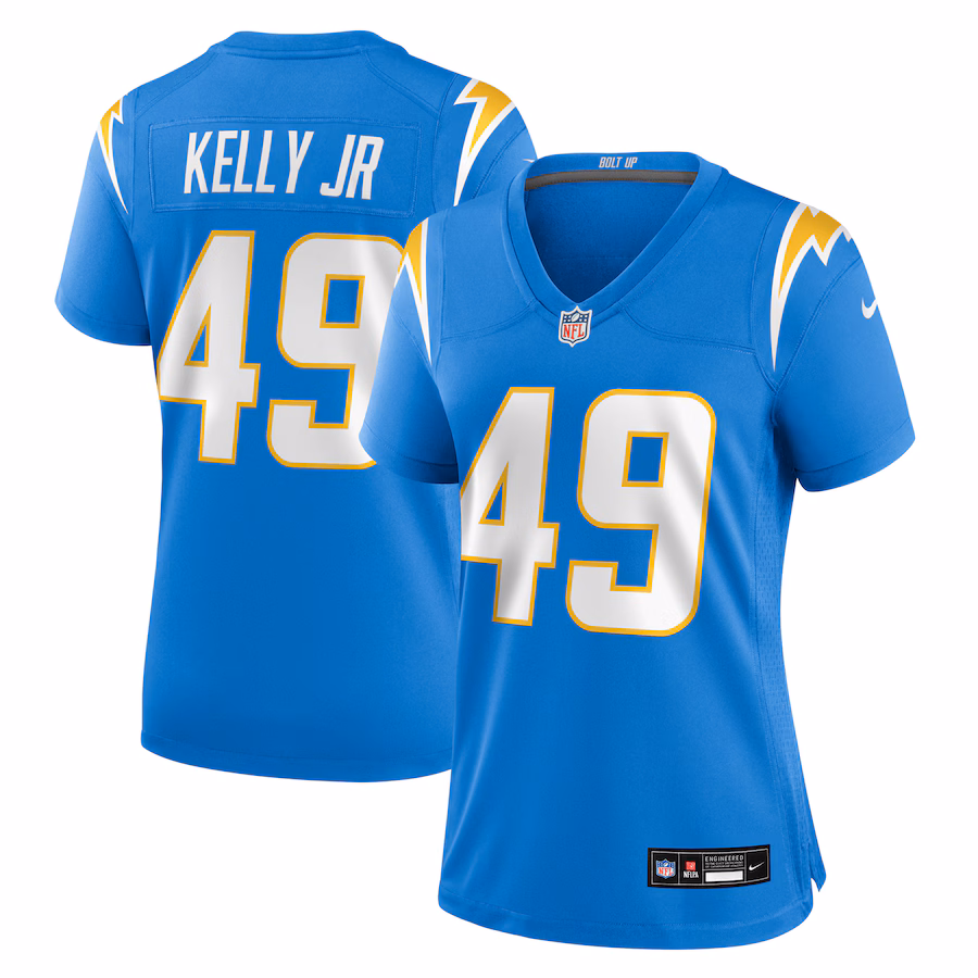 Women's Los Angeles Chargers John Kelly Jr. Nike Powder Blue Team Game Jersey - Puhuasuan