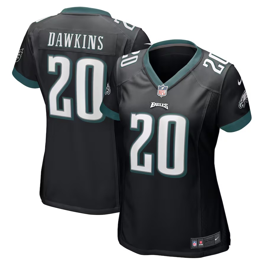 Women's Philadelphia Eagles Brian Dawkins Nike Black Retired Player Jersey - Puhuasuan
