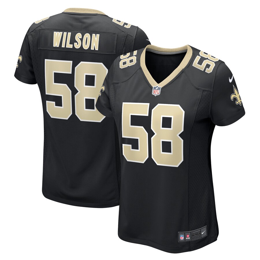 Women's New Orleans Saints Eric Wilson Nike Black Game Player Jersey - Puhuasuan