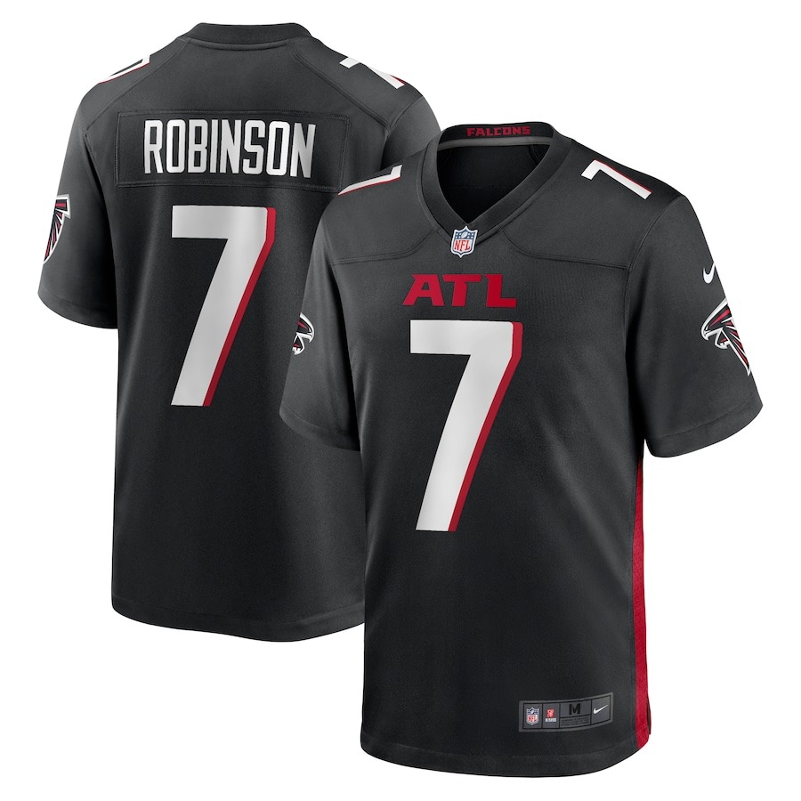 Men's Atlanta Falcons Bijan Robinson Nike Black Game Jersey - Puhuasuan