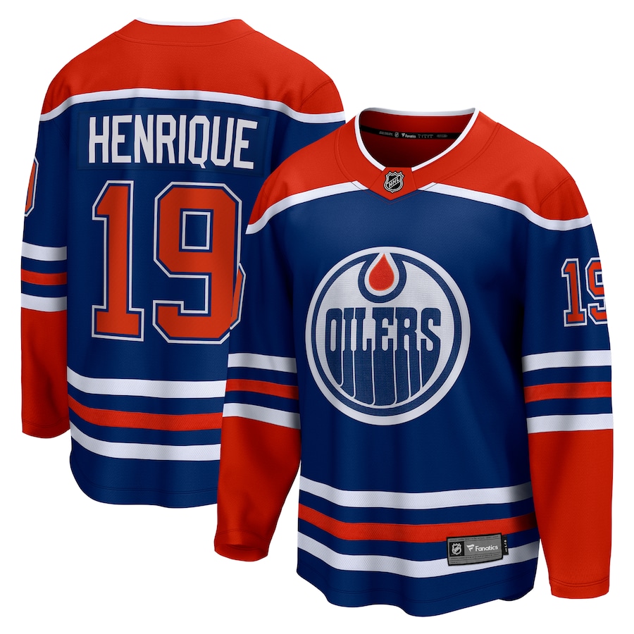 Men's Edmonton Oilers Adam Henrique Fanatics Royal Home Breakaway Jersey - Puhuasuan