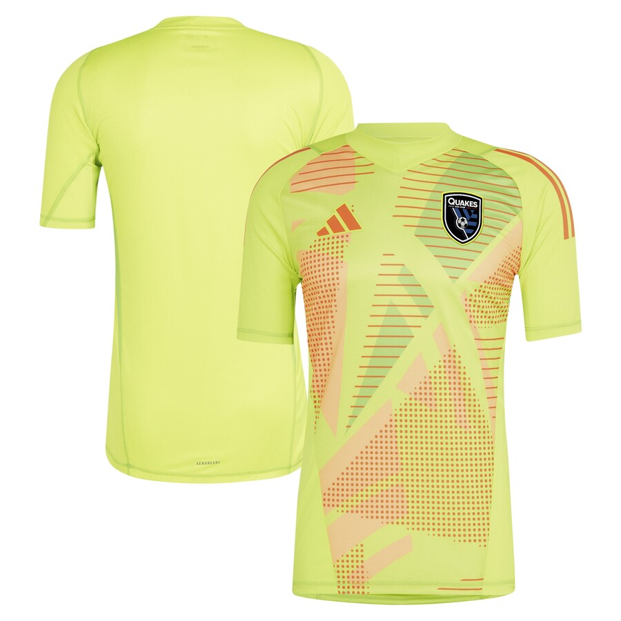 Men's San Jose Earthquakes adidas Yellow 2024 Goalkeeper Jersey - Puhuasuan