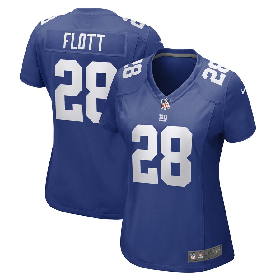Women's New York Giants Cor'Dale Flott Nike Royal Game Player Jersey - Puhuasuan