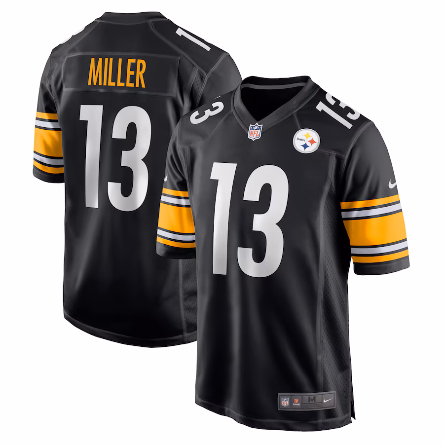 Men's Pittsburgh Steelers Scotty Miller Nike Black Game Jersey - Puhuasuan