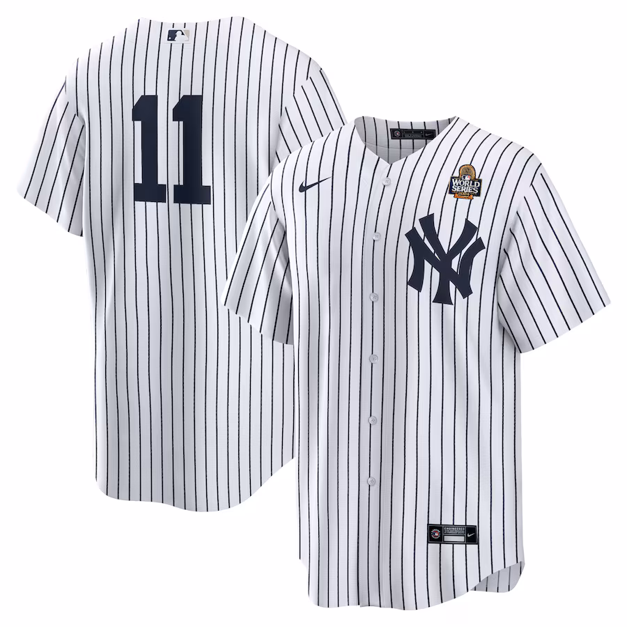 Men's New York Yankees Anthony Volpe Nike White 2024 World Series Home Replica Player Jersey - Puhuasuan