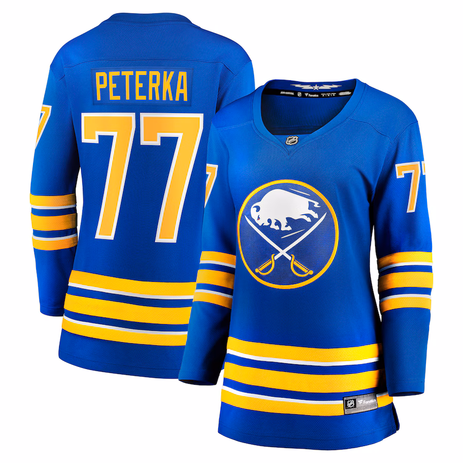 Women's Buffalo Sabres JJ Peterka Fanatics Royal Home Breakaway Player Jersey - Puhuasuan