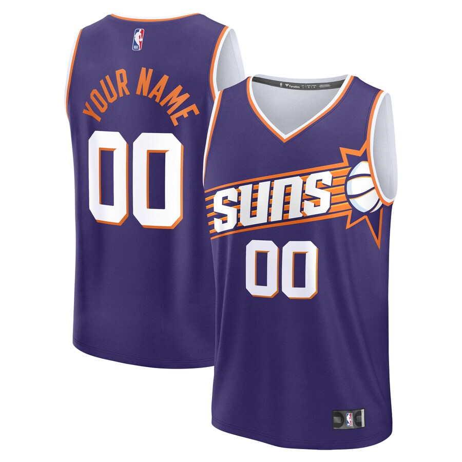 Men's Phoenix Suns Fanatics Purple Fast Break Custom Jersey - Icon Edition - Puhuasuan