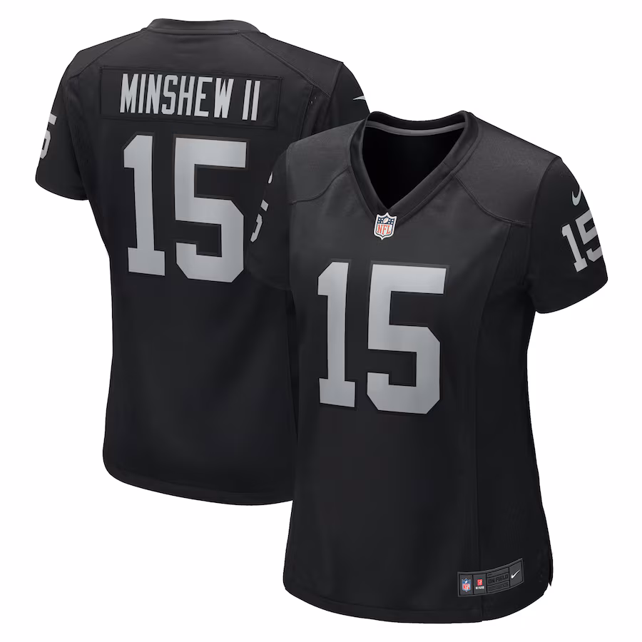 Women's Las Vegas Raiders Gardner Minshew II Nike Black Game Jersey - Puhuasuan