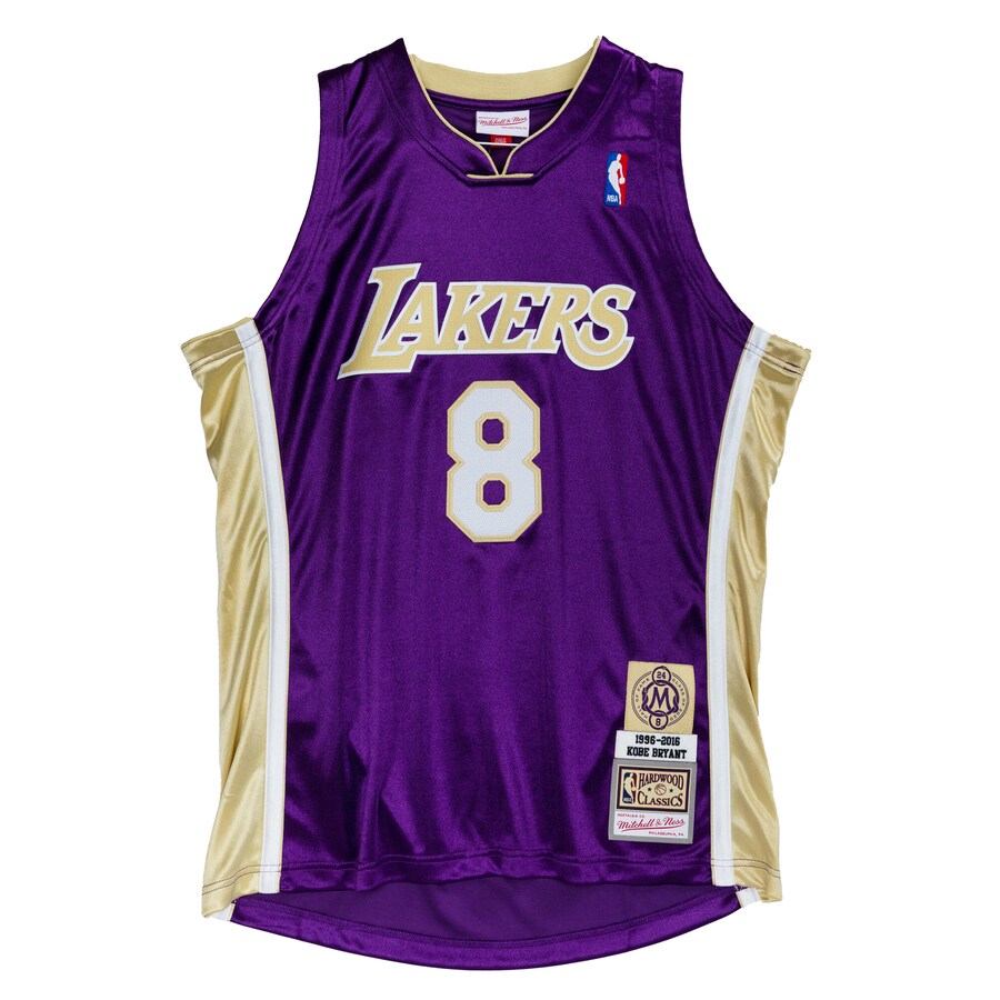 Men's Los Angeles Lakers Kobe Bryant Mitchell & Ness Purple Hall of Fame Class of 2020 #8 Authentic Jersey - Puhuasuan