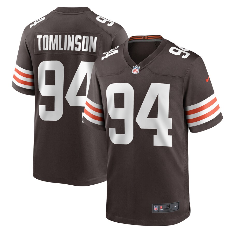Men's Cleveland Browns Dalvin Tomlinson Nike Brown Game Player Jersey - Puhuasuan