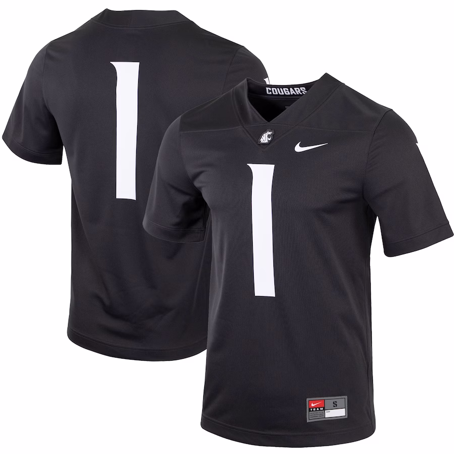 #1 Washington State Cougars Nike Untouchable Football Jersey - Charcoal - Puhuasuan