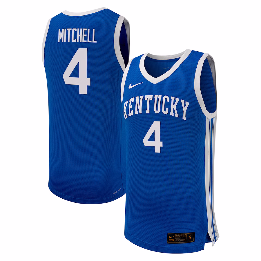 Tre Mitchell Kentucky Wildcats Nike NIL Basketball Replica Player Jersey - Royal - Puhuasuan