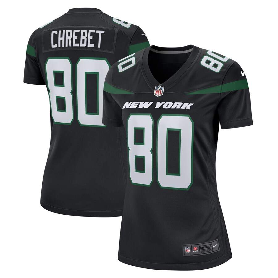 Women's New York Jets Wayne Chrebet Nike Black Retired Player Jersey - Puhuasuan