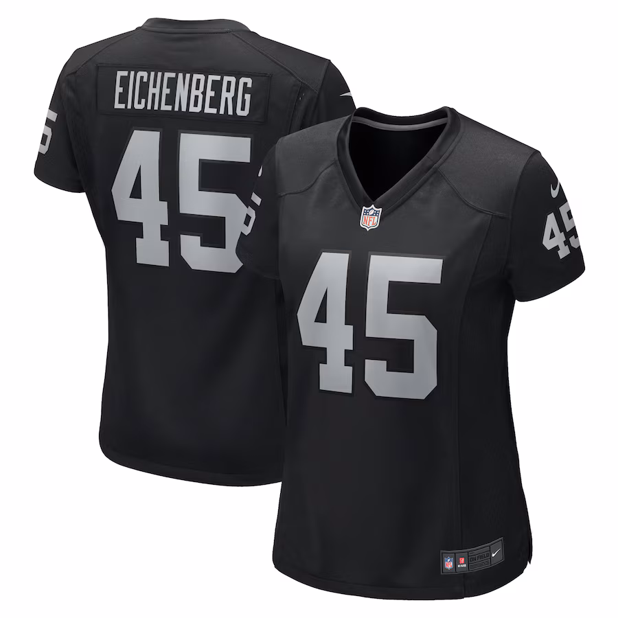 Women's Las Vegas Raiders Tommy Eichenberg Nike Black Game Jersey - Puhuasuan