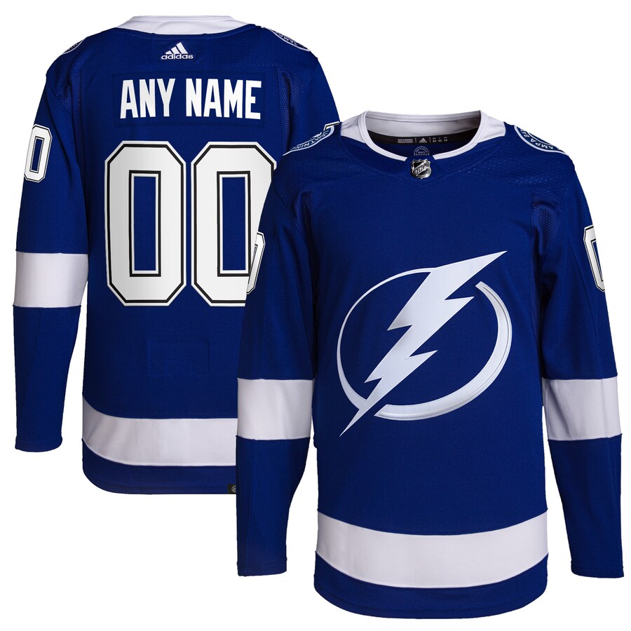 Men's Tampa Bay Lightning adidas Royal Home Primegreen Authentic Pro Custom Jersey - Puhuasuan