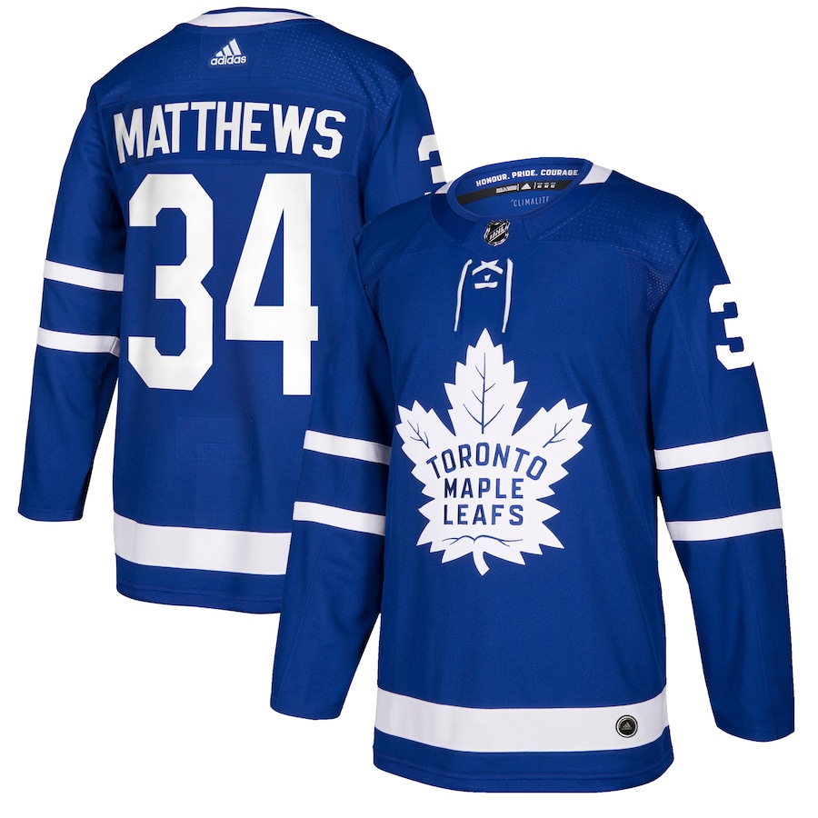 Men's Toronto Maple Leafs Auston Matthews adidas Blue Authentic Player Jersey - Puhuasuan